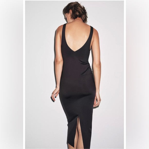 ❗️BUY NOW❗️ITEM WILL BE REMOVED SOON❗️ZARA Black Lace Trim Slip Dress - Picture 3 of 11